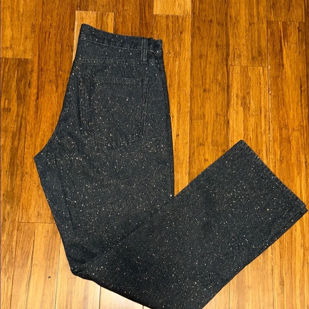 J. Crew Charcoal Speckled Straight Leg Jeans High Rise Size 26